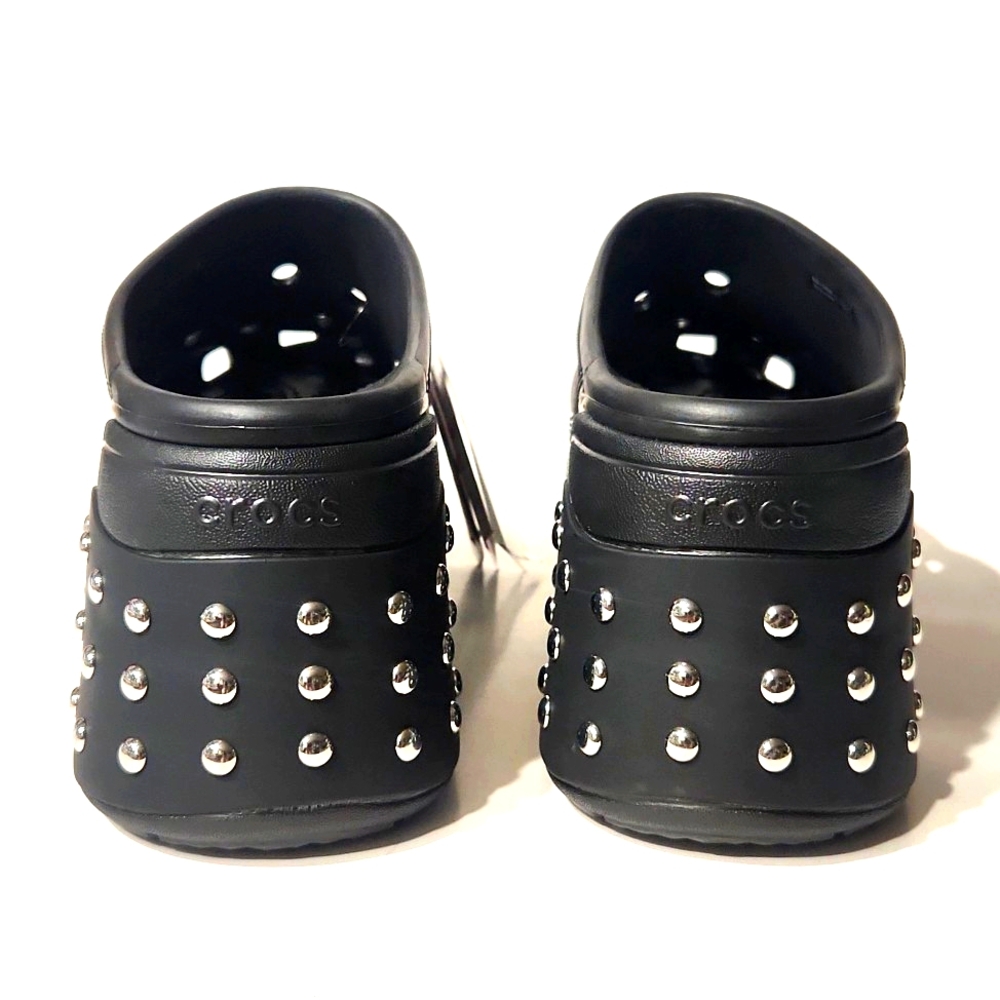 Crocs Black Studded Platform Clogs - image 2